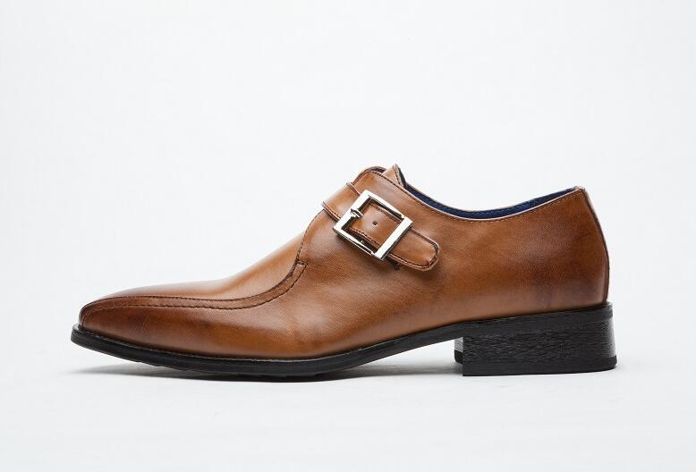 Britain mænd klassisk munk strop flats kjole elegance gentleman sko mandlig bryllup hjemkomst aften brudgom gallasko
