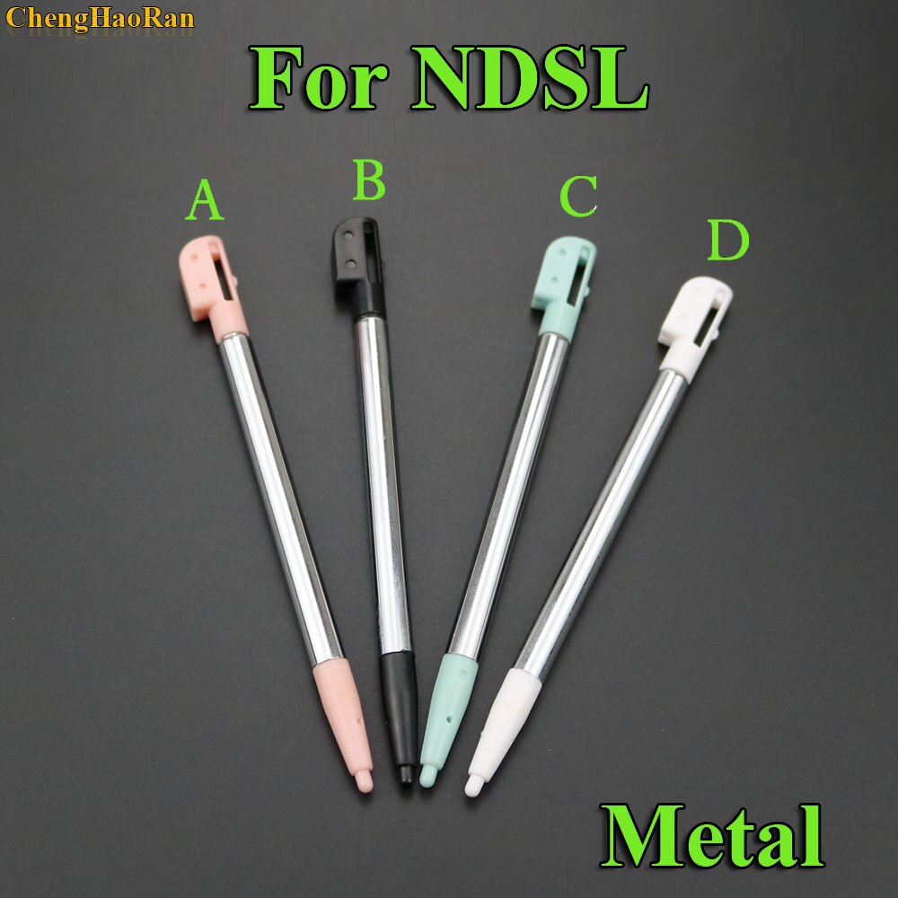 ChengHaoRan-lápiz táctil de pantalla para NDSL, accesorios de juego para NDSi, MetalTouch, 2DS, XL, LL, , 3DS, LL, XL, 100 Uds.,: E For NDSL