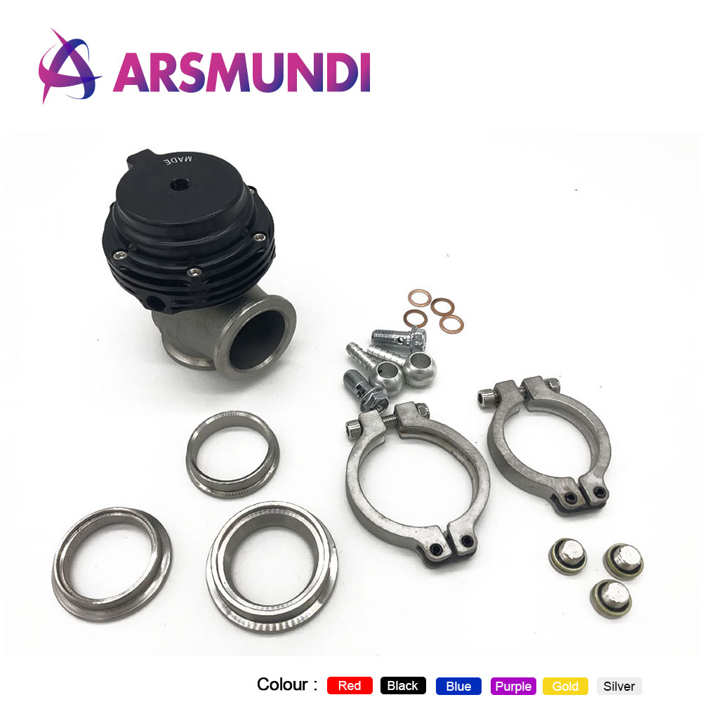 38mm Wastegate Aluminum Top Steel V-band Gold External Waste Gate For Supercharge Turbo Manifold 17PSI 20PSI