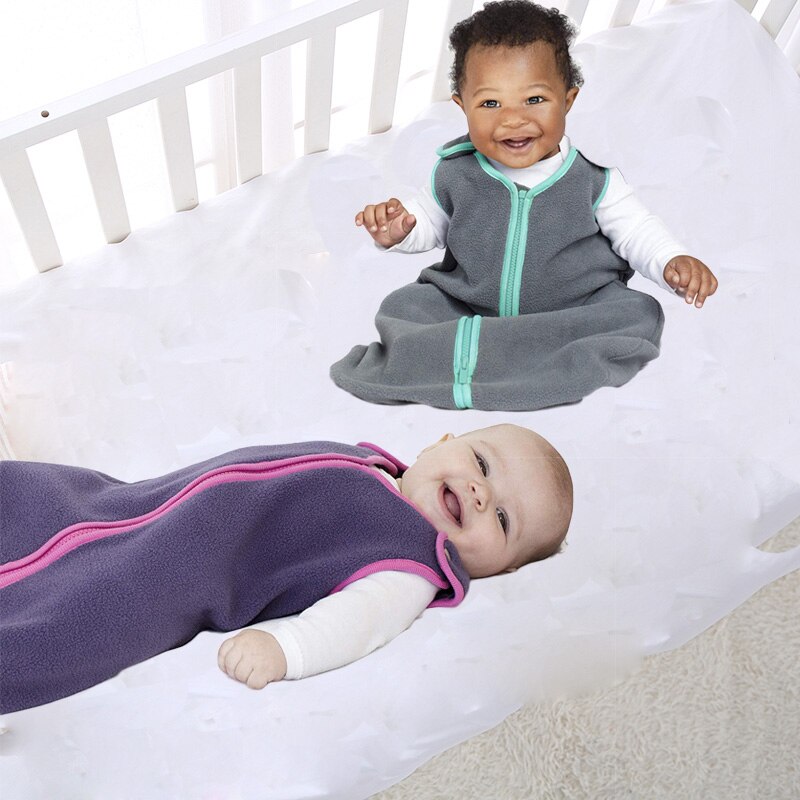 6-18m baby sovepose vinter baby unisex taske swzddle småbørn dreng lynlås sovesæk spædbørn kashmir sove tigge sovesække