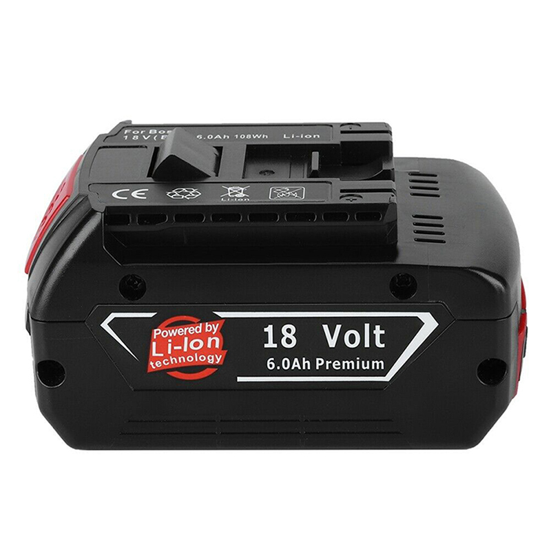 18V Batterij 6.0Ah Voor Bosch Elektrische Boor 18V Oplaadbare Li-Ion Batterij BAT609, BAT609G, BAT618, BAT618G, BAT614 + 1 Lader