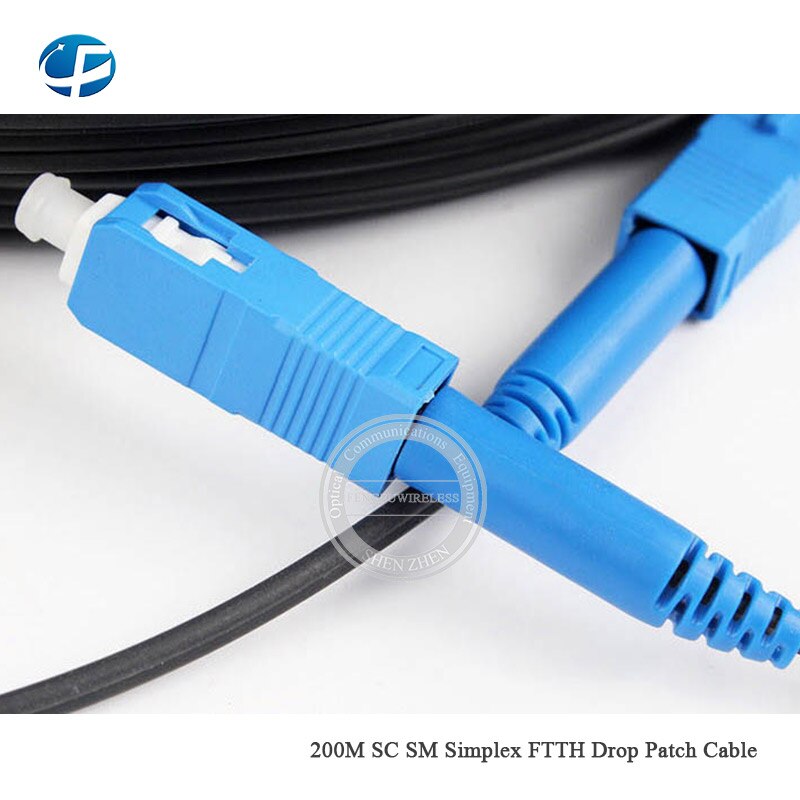 Beste Prijs Outdoor 200M Sc Sm Sx Ftth Patch Kabel Sm Sx Tpe Plastic Materialen 200M kabel Patch Cord