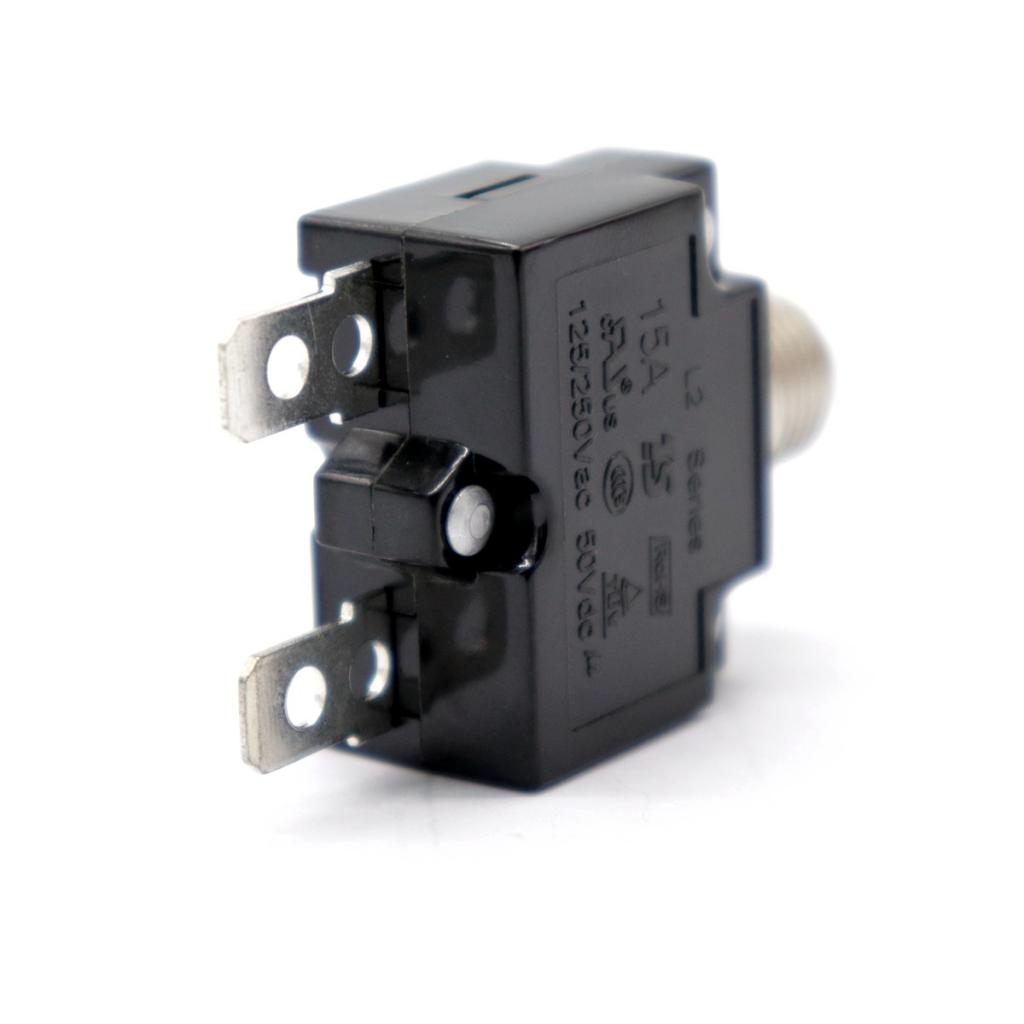 15Amp 125-250V Circuit Breaker Reset Thermal Breaker Thermal Overload Protector Switch for Generator Button Switch Manual Rese