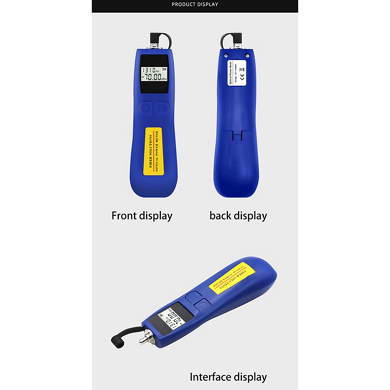 6 Wavelengths Mini Optical Power Meter Tester -50 To 26 Optical Fiber Tester Optical Work Rate Meter Handheld FTTH