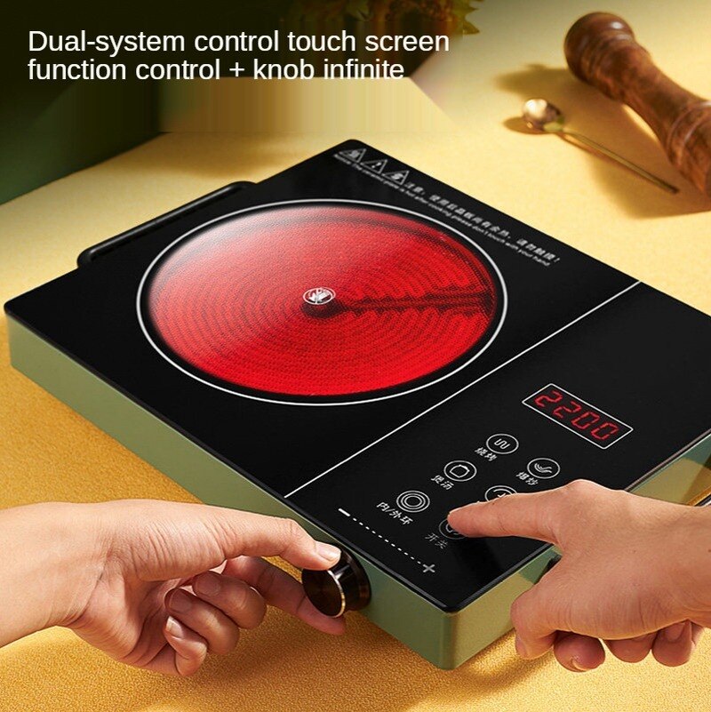 Electric ceramic stove home smart light wave stove tea-making stove high-power water boiler multi-function induction cooker