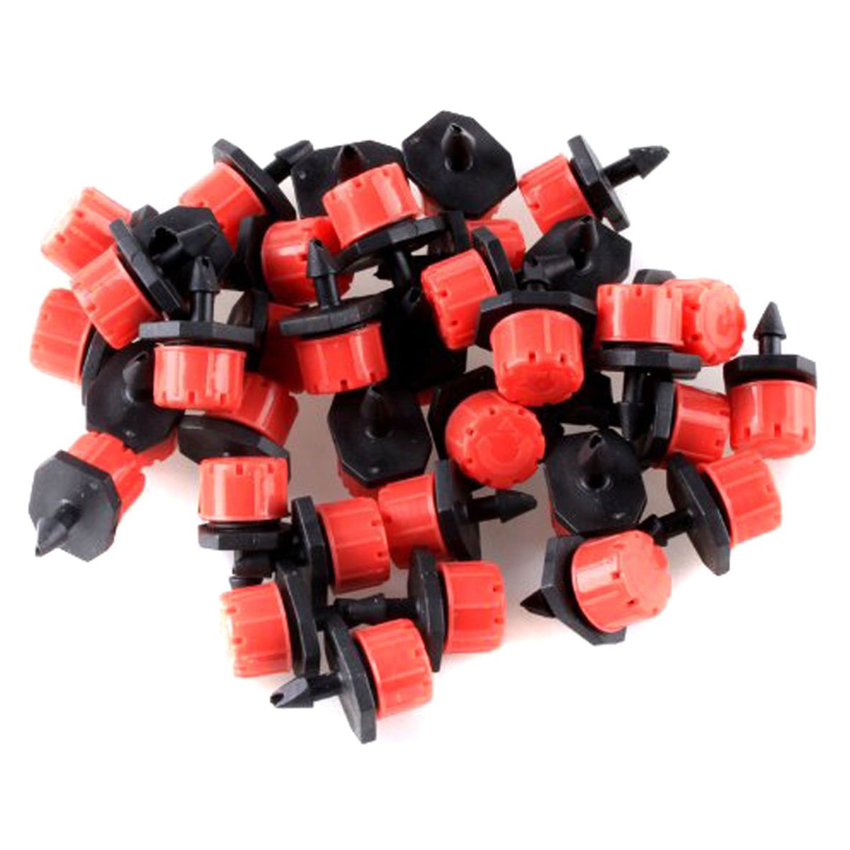 50pcs/set Adjustable Irrigation Sprinklers Emitter Watering Drip System Garden Lawn Irrigation Tools Garden Sprinklers Tools