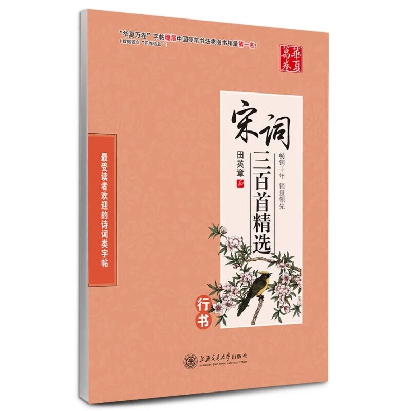 Chinese Pen Calligraphy Copybook 300 Tang Poetry and Song Ci Copybook Regular Runing Script Student Adult Copybook