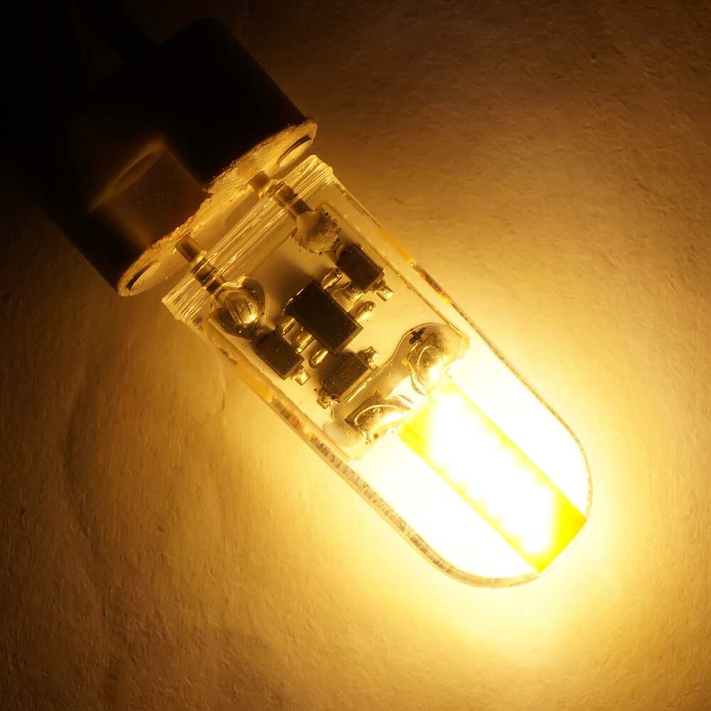 Dimbar led lampe  dc 12v gy6.35 silikon led cob lyspære 3w erstatte halogen belysning