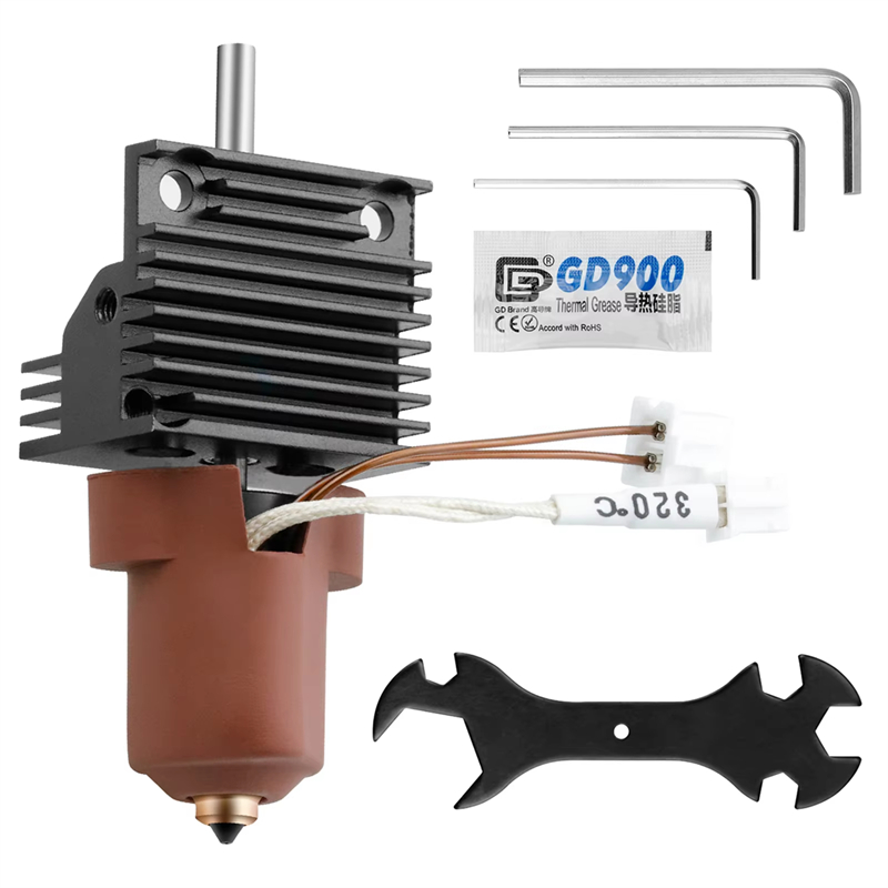 Per Creality K1C Hotend Kit blocco riscaldante in ceramica Kit ugelli intercambiabili rapidamente Resistenza alla rottura del calore Hotend per parti della stampante 3D K1 Max: WHITE