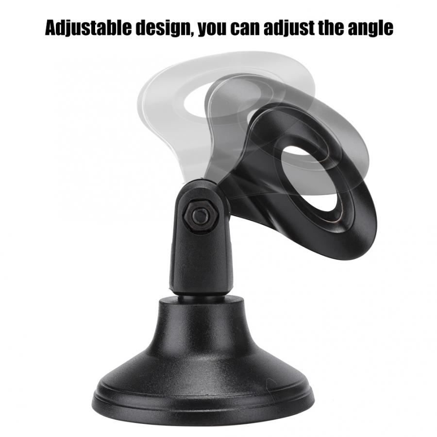 Stand Microphone ABS Plastic Adjustable Stable Desktop Microphone Base Shockproof Mic Clamp Clip Holder Black