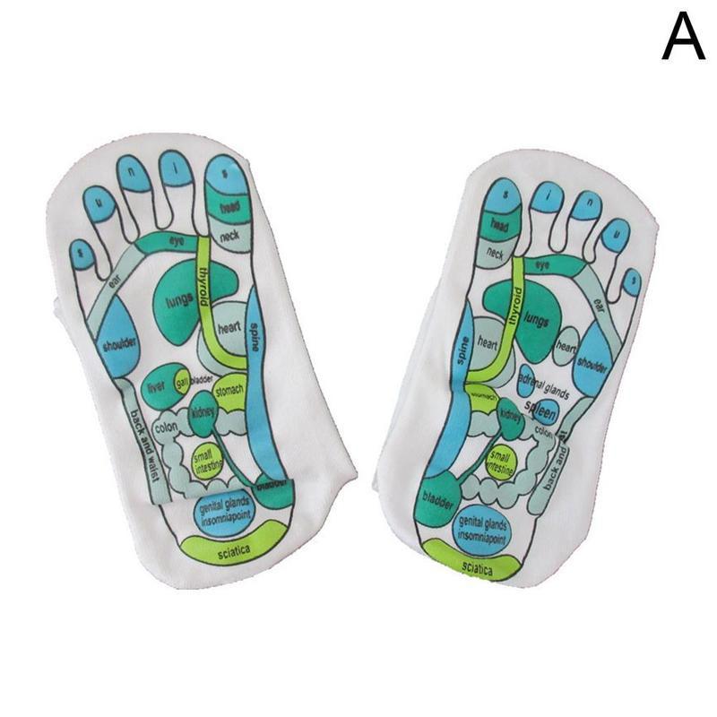 1 paar Socken/1 stücke Stift Akupressur Reflexzonenmassage Socken Physiotherapie Massage Entlasten Müde Füße Reflexzonenmassage Socken Fuß Punkt Socke: Socke