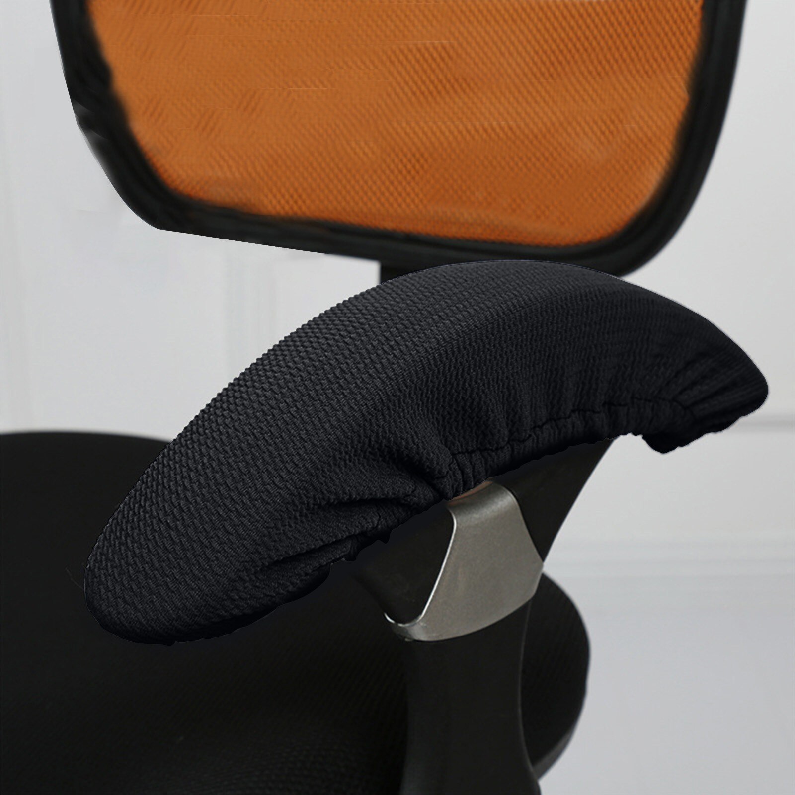 Top Selling Bureaustoel Armsteun Cover, Wasbare, Afneembare, Draaistoel Elastische Handschoenen Ondersteuning En: Black 