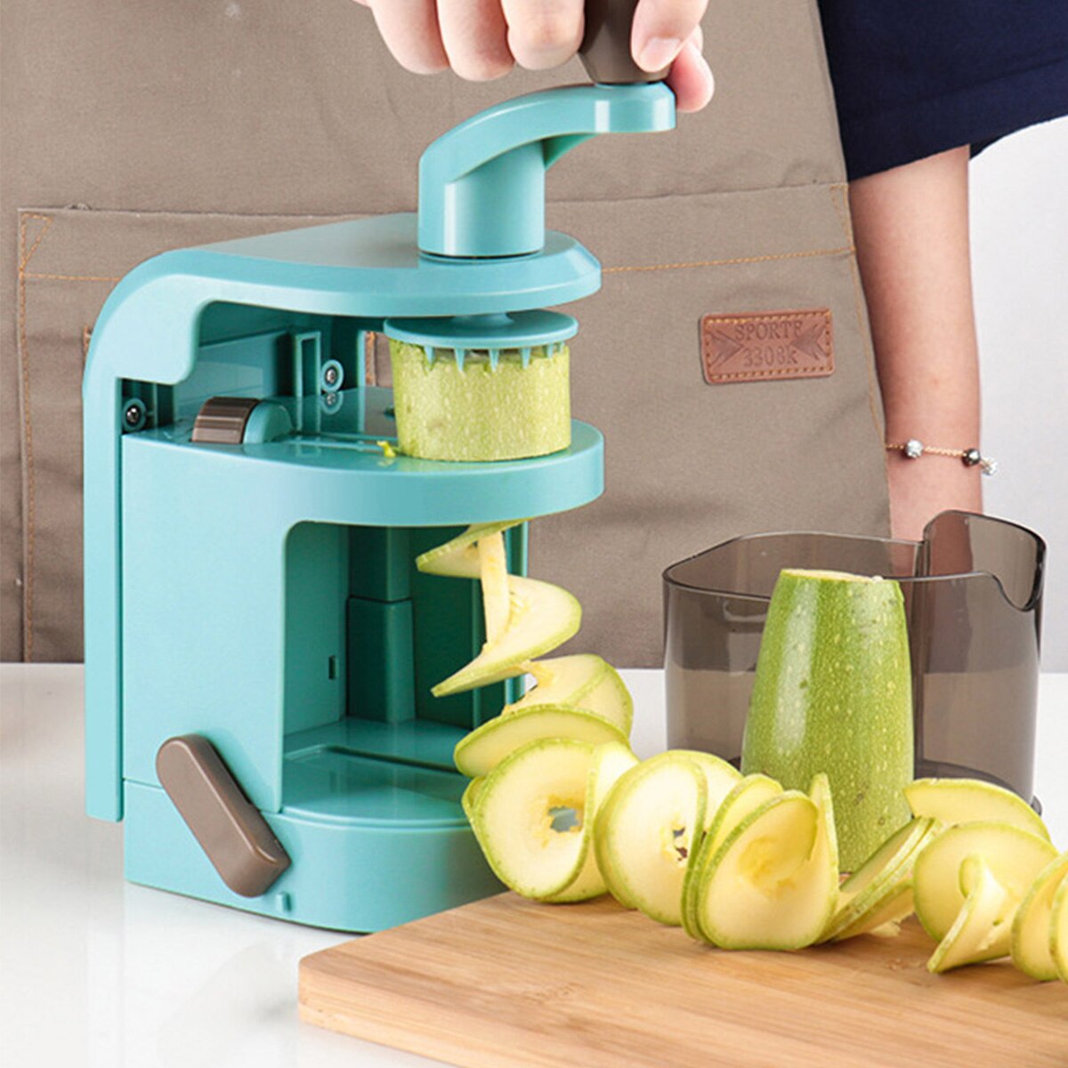 Gemüse Spiralizer Einstellbare Klingen Veggie Pasta & Spaghetti Salat Spirale Schneidemaschine Kartoffel Zucchini Nudel Hersteller