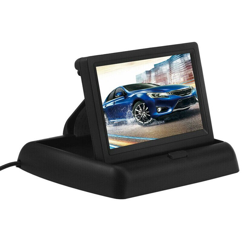 4.3 inch Foldable Car Monitor TFT LCD Display Cameras Reverse Camera Parking System for Car Rearview Monitors NTSC PAL