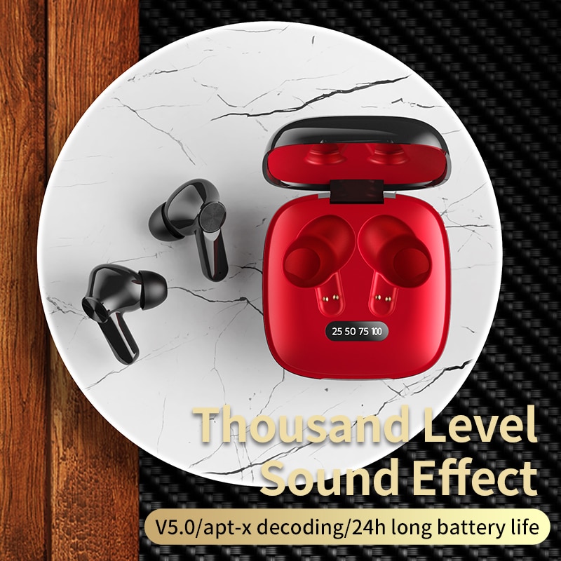 Draadloze Bluetooth Oortelefoon Touch Control Draadloze Headset Sport Waterdichte Oordopjes TWS500mah Miniheadsets Met Microfoon