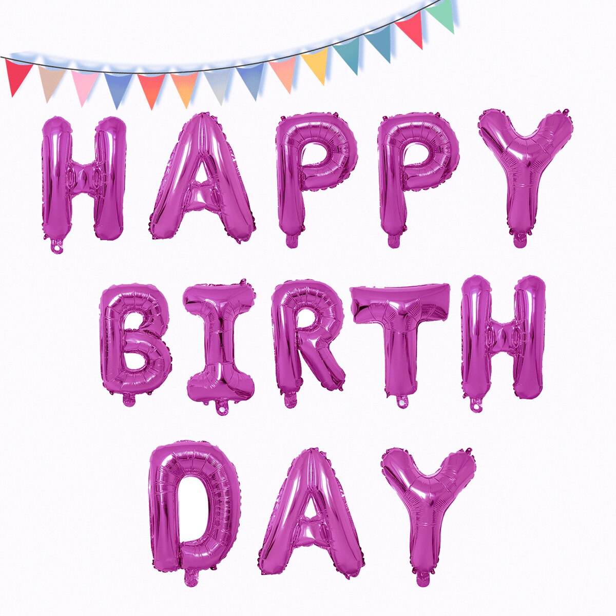 Happy Birthday Banner Animal Balloons Zoo Theme Lion Flamingo Elephant Foil Ballons Baby Shower Party Decoration Supplies: Purple