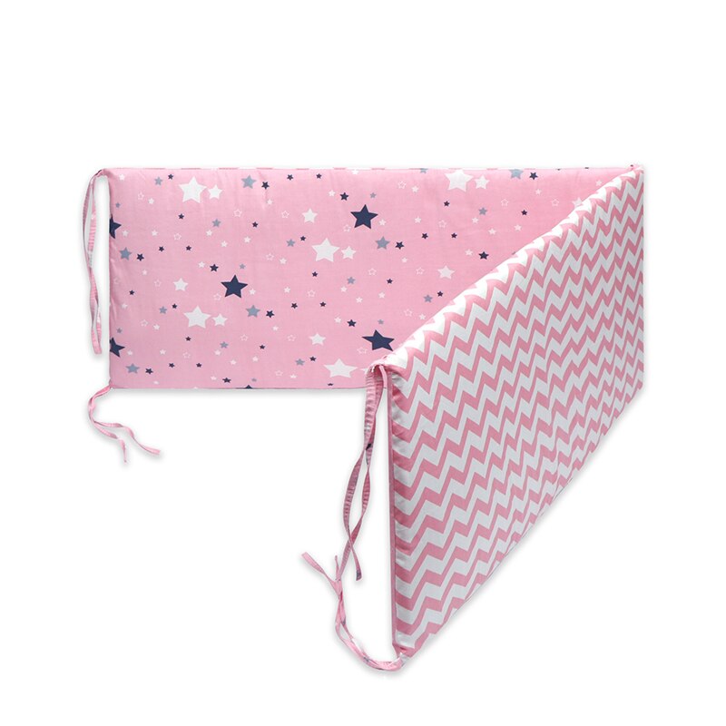 Baby Nursery Nordic Sterren Baby Bed Dikker Bumper Een Stuk Wieg Rond Kussen Cot Protector Kussens Pasgeborenen Kamer decor