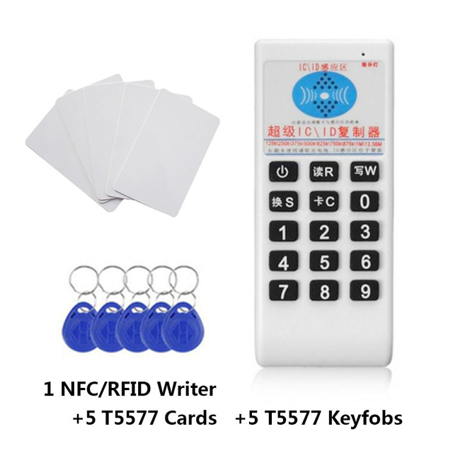 RFID Handheld Reader 125Khz-13.56MHZ Copier Duplicator Cloner RFID NFC ID/IC Card Reader &amp; Writer Cards Reader Writer: style b