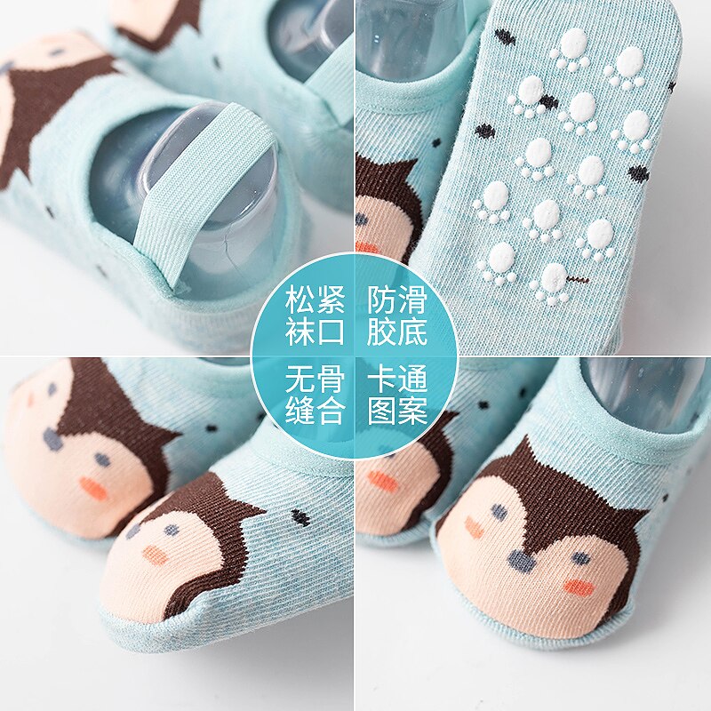 Baby Sokken Boot Sokken Katoenen Baby Peuter Vloer Sokken Leuke Cartoon Baby Anti-Slip Sokken Baby Meisje Baby Boy zachte Sokken