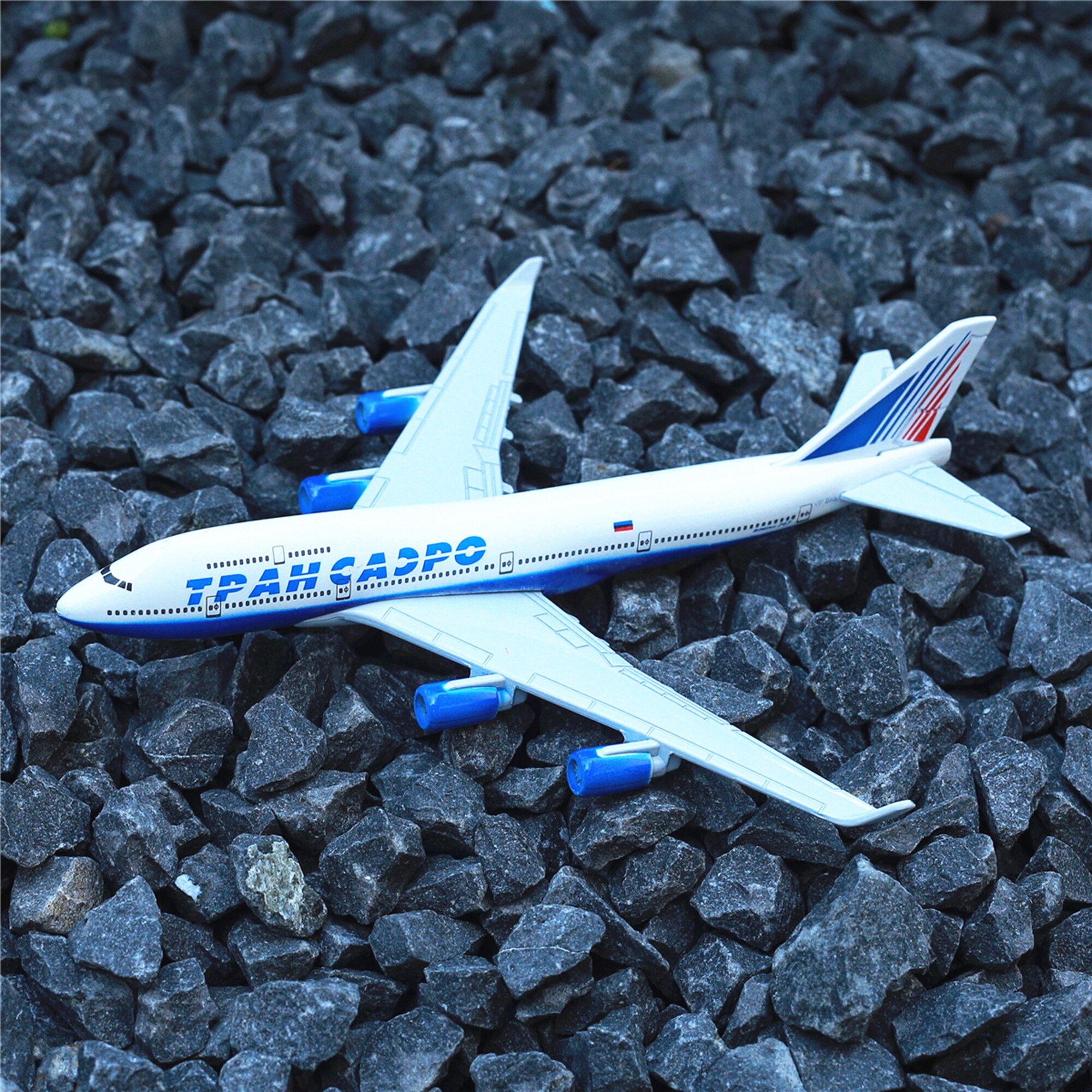 Russian Transaero Airlines Aircraft Alloy Diecast Model 15cm Aviation Collectible Miniature Souvenir Ornament