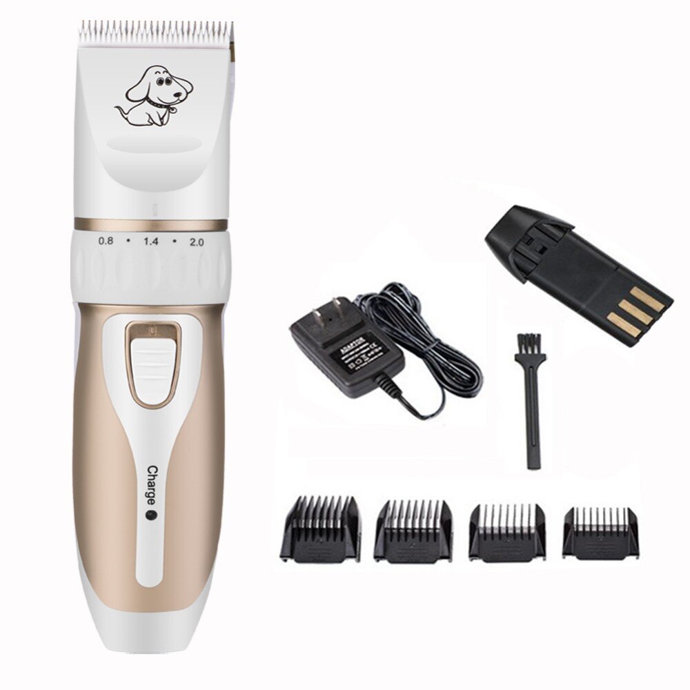 Professionele Elektrische Hond Haar Clipper Cutter Oplaadbare Pet Kat Hond Haar Trimmer Met Grooming Scheerapparaat Set Huisdier Kapsel Machine