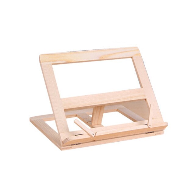 1pc Wooden Frame Reading Bookshelf Bracket Book Bookend Table Drawing Easel Stationery Books Stand Holder: Default Title