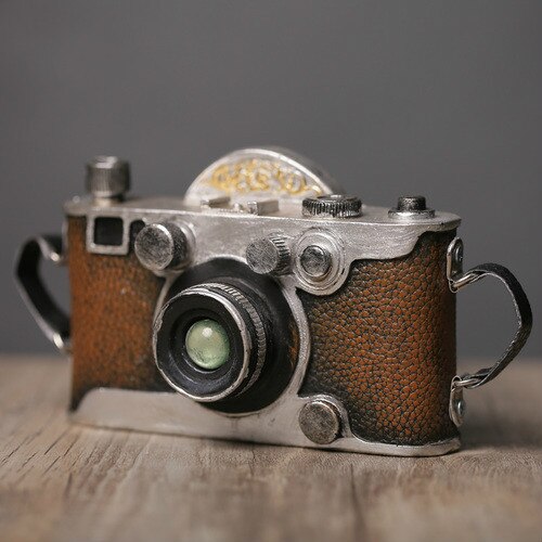 Retro kamera model dekoration fremvisning skimmel fotografering shopwindow rekvisitter indretning scene ejendom gendanne gamle håndværk: Slivery ingen stropper
