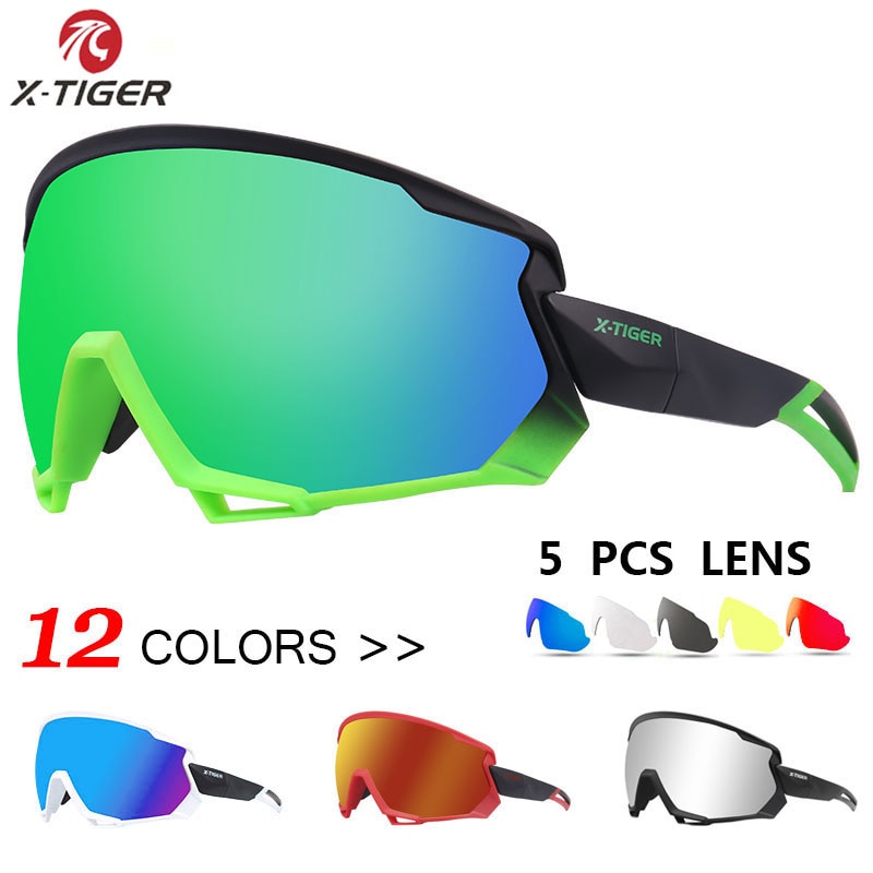 X-Tiger Wind Radfahren Gläser Polarisierte draussen Sport Fahrrad Brille MTB Fahrrad Sonnenbrillen Mountainbike Radfahren Brillen