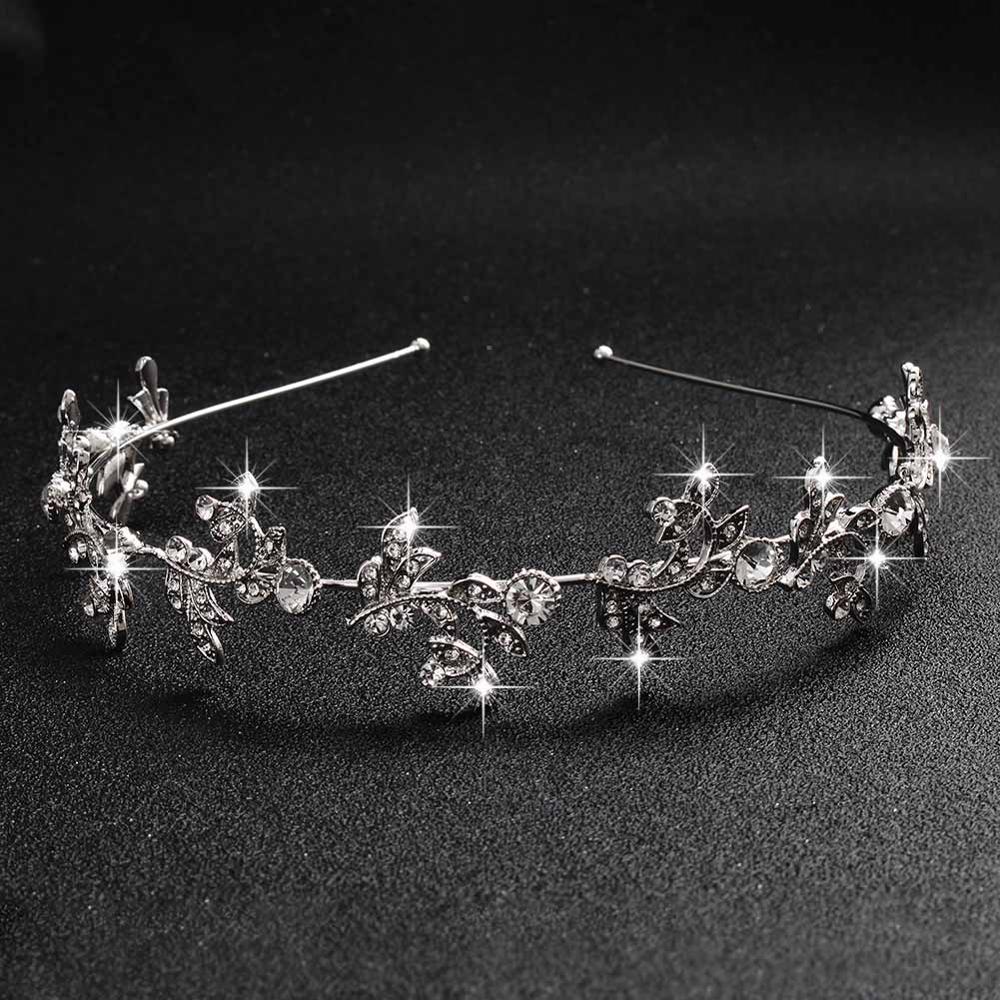 Vendita calda di Cristallo Perle Della Lega Diademi e Corone Da Sposa Copricapo Da Sposa Accessori Per Capelli Gioielli Bride'Tiaras Hairbands: TS-J2018-S