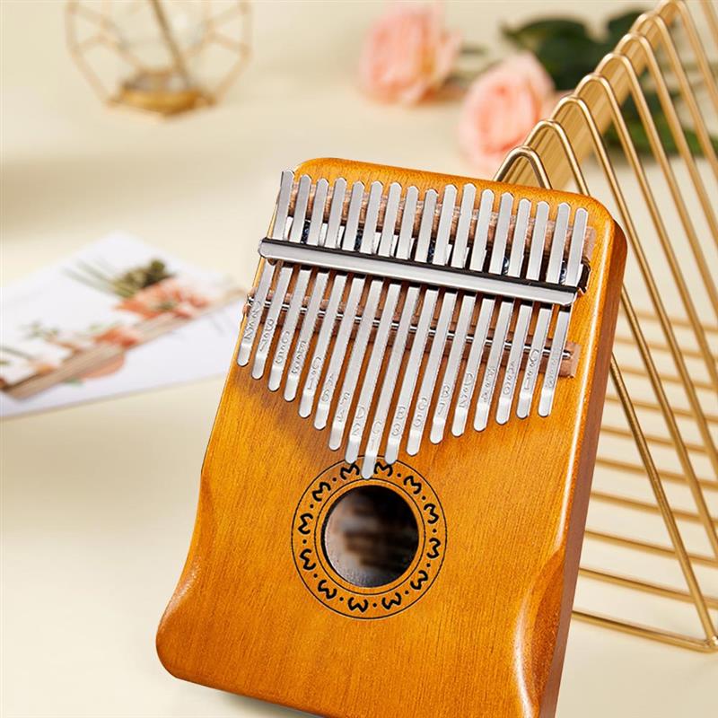 17 Key Mahogany Thumb Piano Mbira Musical Instrument Africa Finger Piano Machine Instrumento Musical Instrument For Kids