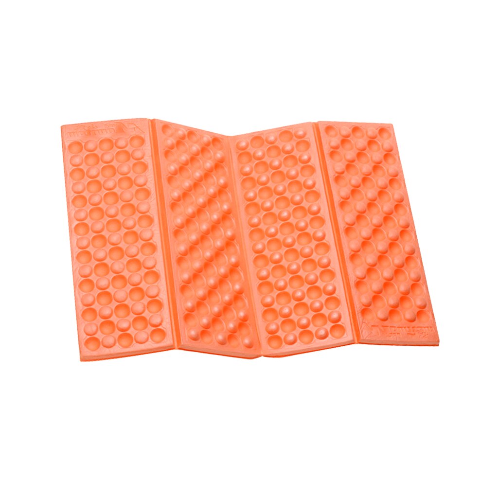 Outdoor Light Weight Foldable EVA Foam Seat Waterproof Chair Cushion Pad Camping 5 colors: Orange