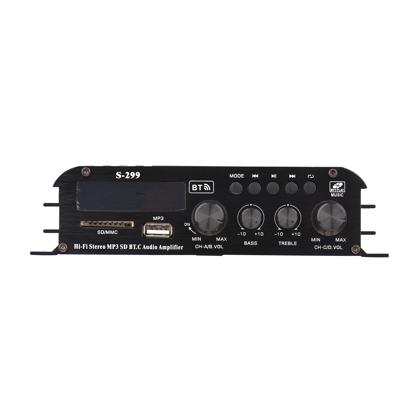 S-299 Mini 4.1 Audio Stereo Power Amplifier BT Portable Car and Home Dual-use 4*40W Remote Control Audio Amplifier