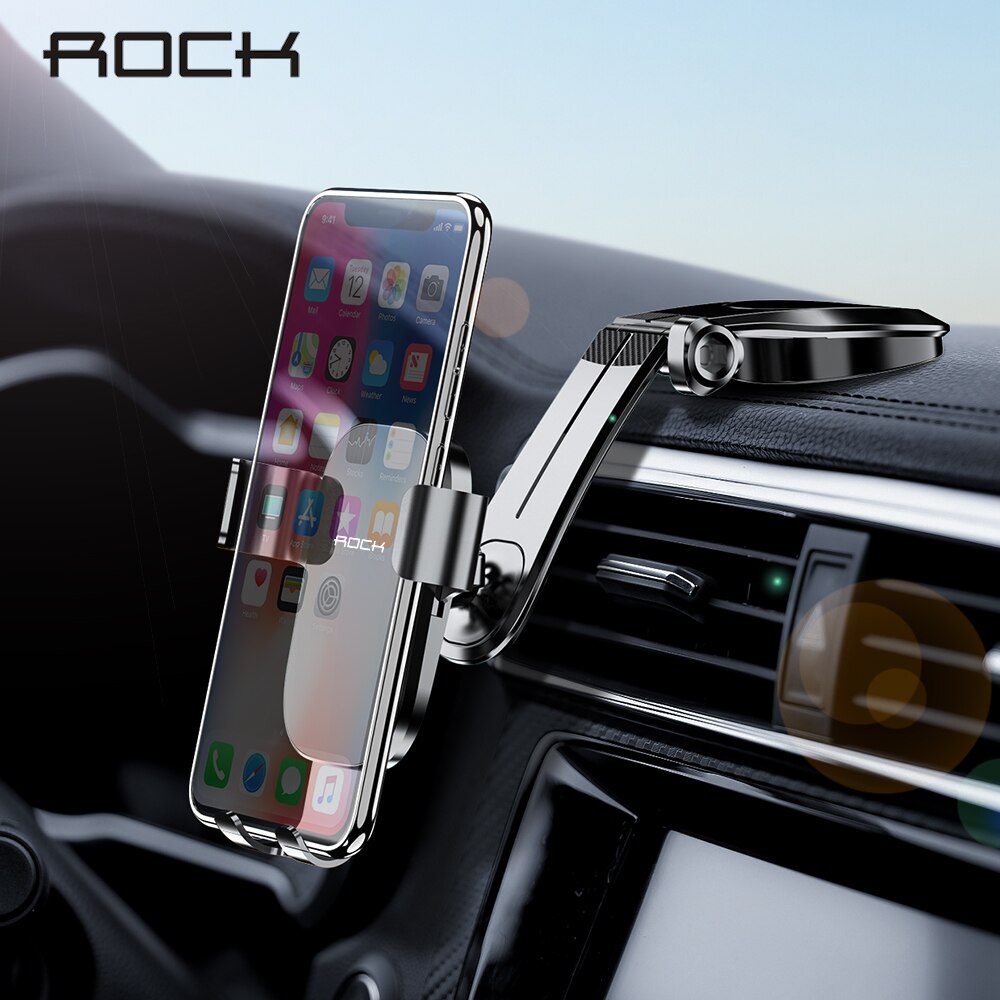 ROCK Spiegel Schwerkraft Auto Telefon Halter Für iPhone 11 X XS Samsung Huawei Dashboard Air Vent Paste Handy Stehen universal: Gravity Dashboard