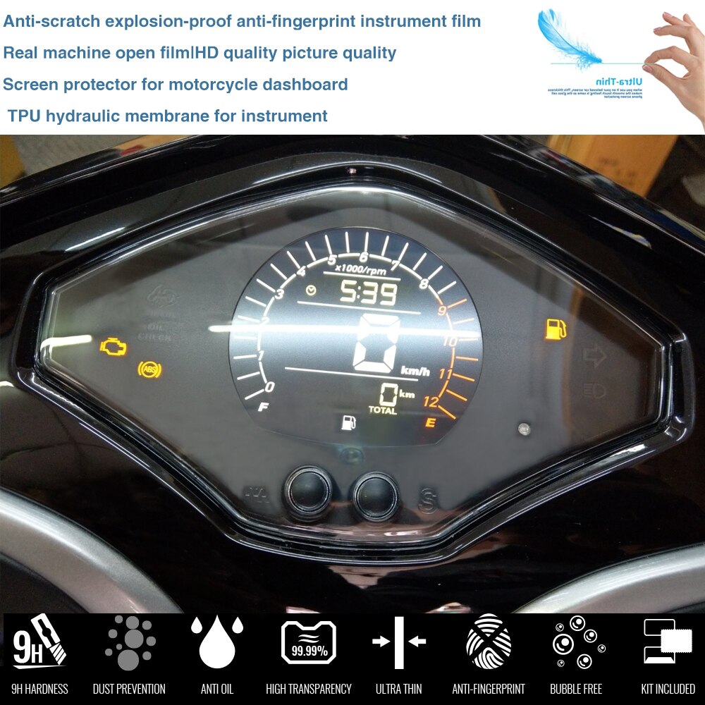Motorfiets Screen Protector Instrument Snelheidsmeter Cluster Kras Bescherming Voor Sym FNX150