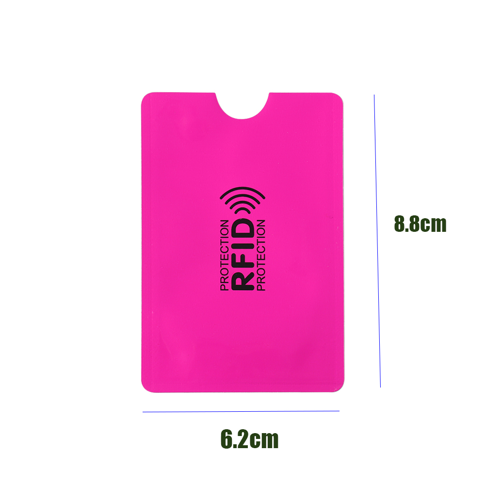 10PC Anti Rfid Blocking Reader Lock Card Holder Id Bank Card Case Protection Aluminium Metal Smart Anti-theft Credit Card Holder