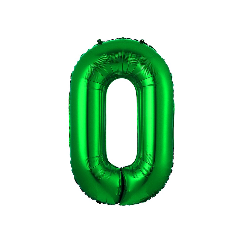 32 inch Green Number Foil Balloons 0 1 2 3 4 5 6 7 8 9 Helium Green Balloon Happy Birthday Party Wedding Decoration Supplies: 1