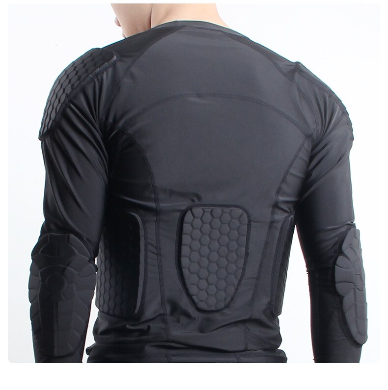T-Shirt manches longues | Haut rembourré et protecteur, avec Compression de moto pour hommes