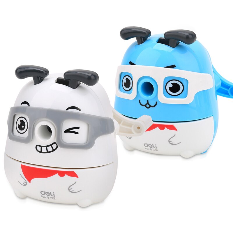 Afiladores de animales Kawaii para perros, bolígrafos coreanos para niños, escuela, oficina, papelería, manivela de mano, lápices mecánicos,
