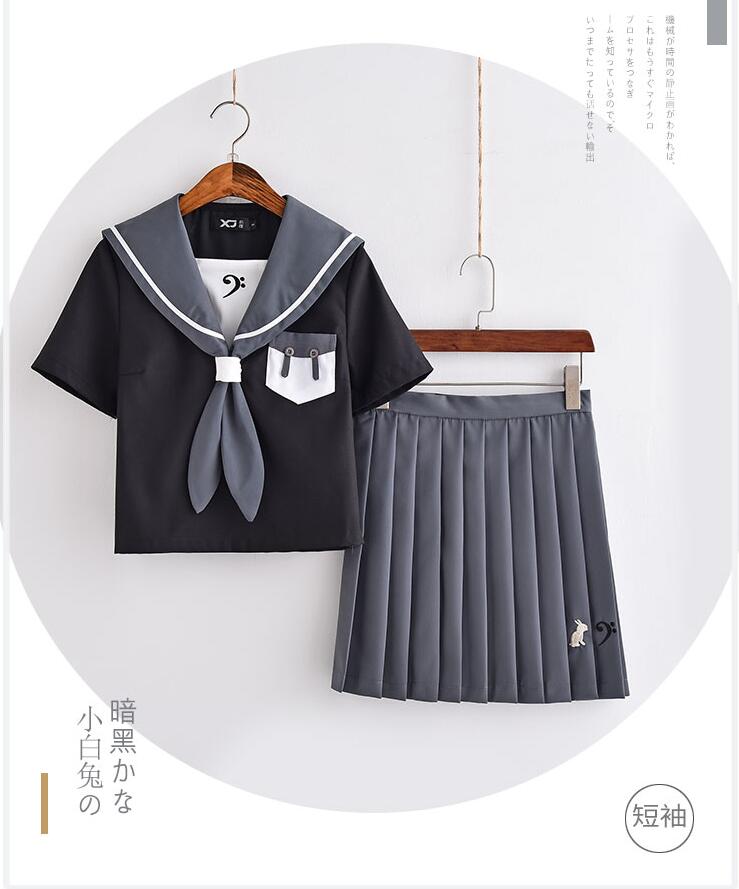 School Uniforms Girls JK Uniform Shirts Skirts Suit Student High School Japanese Preppy Sailor Suit jkx111: S