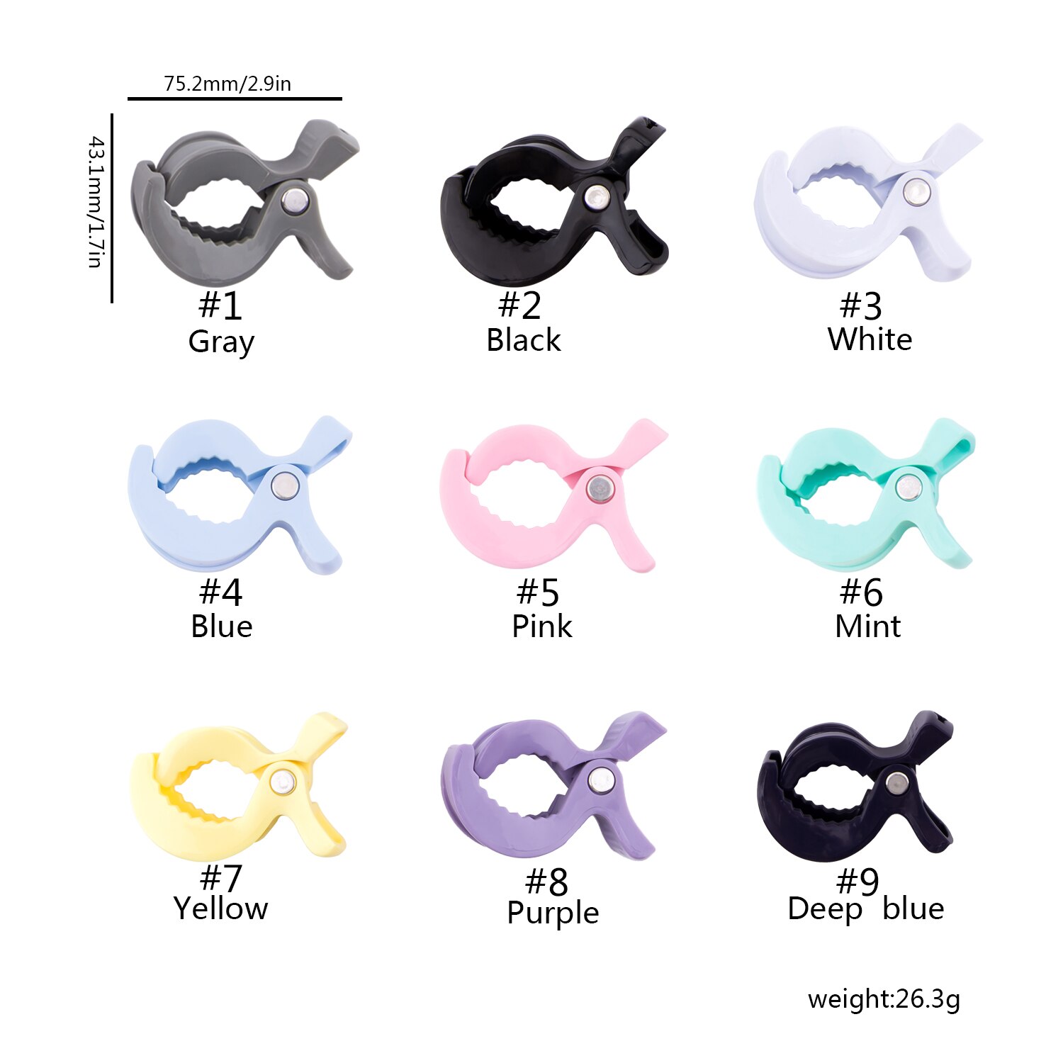 Bopoobo 2pc Baby Play Gym Accessories Car Seat Toy Lamp Pram Stroller Pegs To Hook Cover Blanket Clips Baby Teether