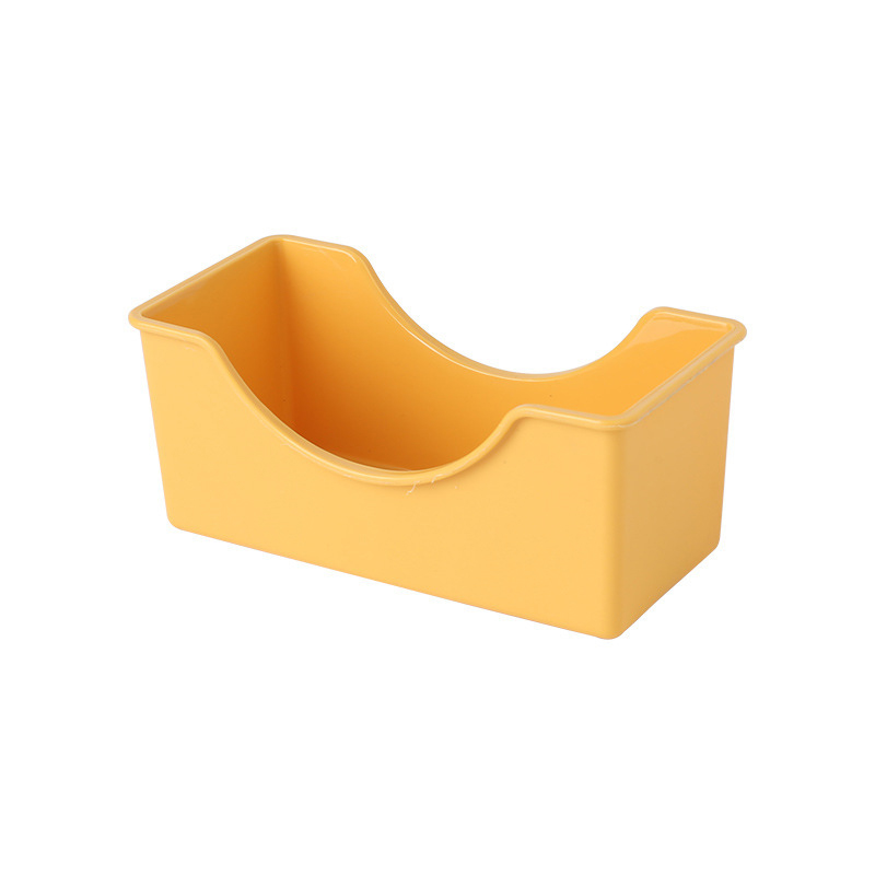 Plaat Plastic Eettafel Spit Bot Schotel Slakken Lade Snacks Gedroogd Fruit Snack Tray Desktop Vuilnis Fruit Lade platen: Yellow-Holder