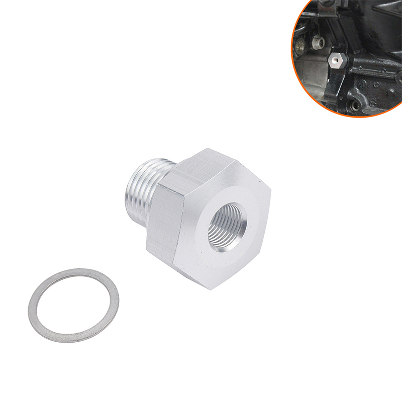 Oil Pressure Sensor Adapter LS Engine Swap Male M16x1.5 Female 1/8 NPT LS1 Set Repair Tool Accessories for Car Sliver