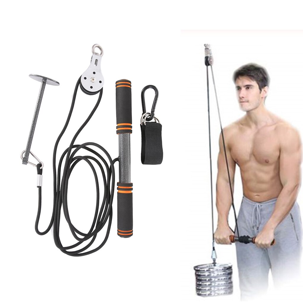 Home Pulley System Cable Training with Loading Pin Home Workout Accessories