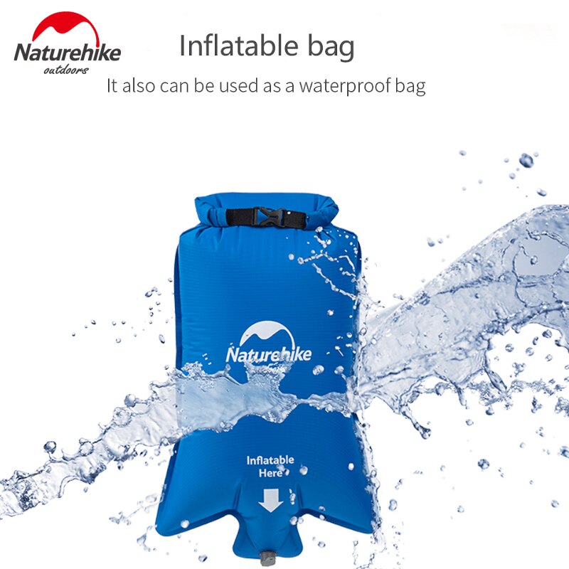 Naturehike na wolnym powietrzu kemping mata 2 osoba nadmuchiwany materac Ultralight podkładki robić spania dmuchane materace z wypełnieniem poduszka powietrzna łóżko polowe