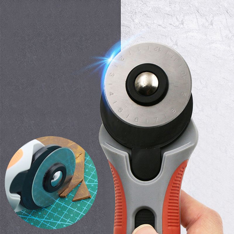 45mm patchwork rolwiel roterende ronde snijmachine kleermaker naaien leer ambacht gereedschap met messen snijden stof papier