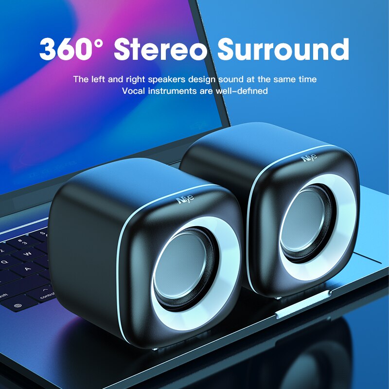 Usb Bedrade Computer Speakers Diepe Bass Sound Box Speaker Voor Pc Laptop Krachtige Subwoofer Multimedia Luidsprekers Niet Soundbar