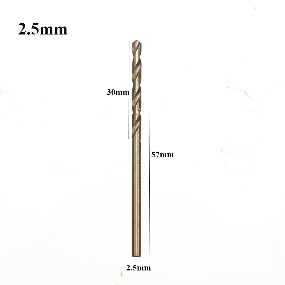 10-85Mm Cobalt Twist Boor Hss M35 Metalen Boor Voor Rvs Hout Metaal Boren Gat cutter Thuis Gereedschap: 2.5mm