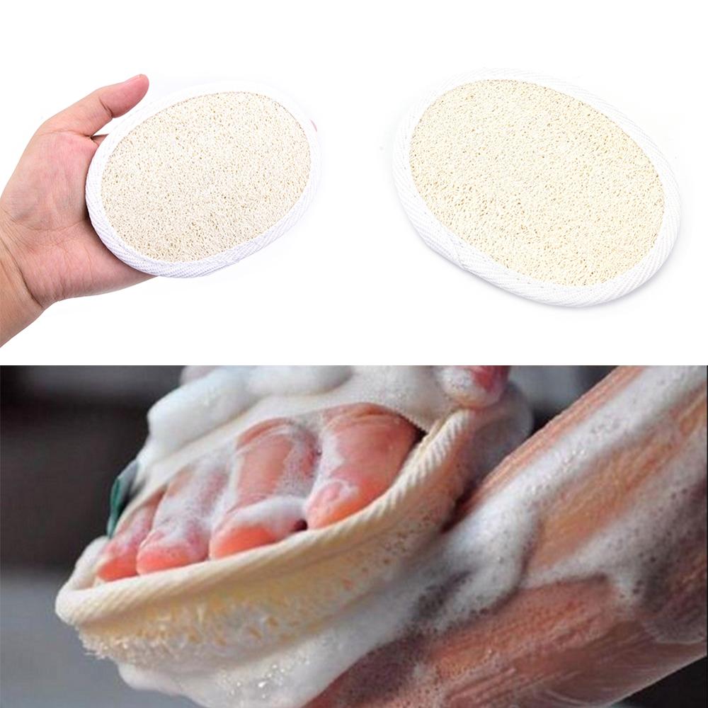 natural loofah luffa bath shower sponge body scrubber exfoliator washing pad