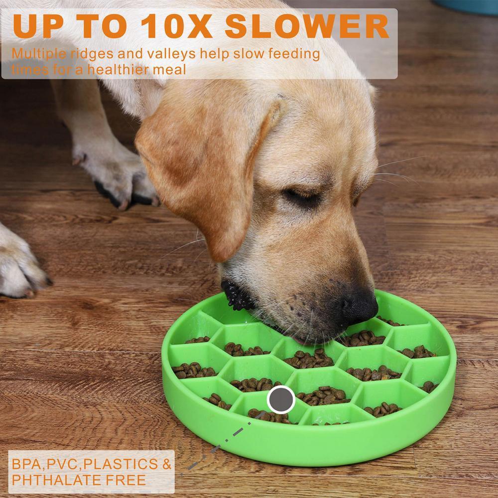 View of Honeycomb Anti-Gulping Non Skid Slow Feeder Eating... – Grandado
