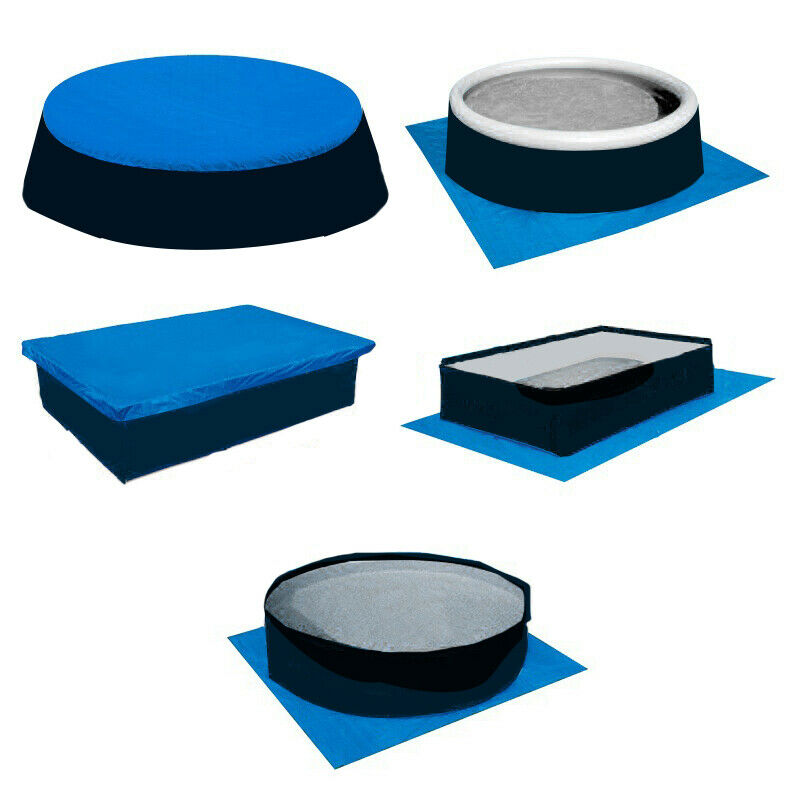 Ship in 24 hours 6/8/10ft Round Swimming Paddling Pool Cover Inflatable Rope Rectangle/Round Swim Pool Cover